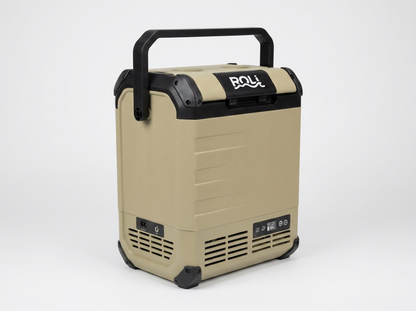 ROLi Mini 10L portable fridge, left front angle