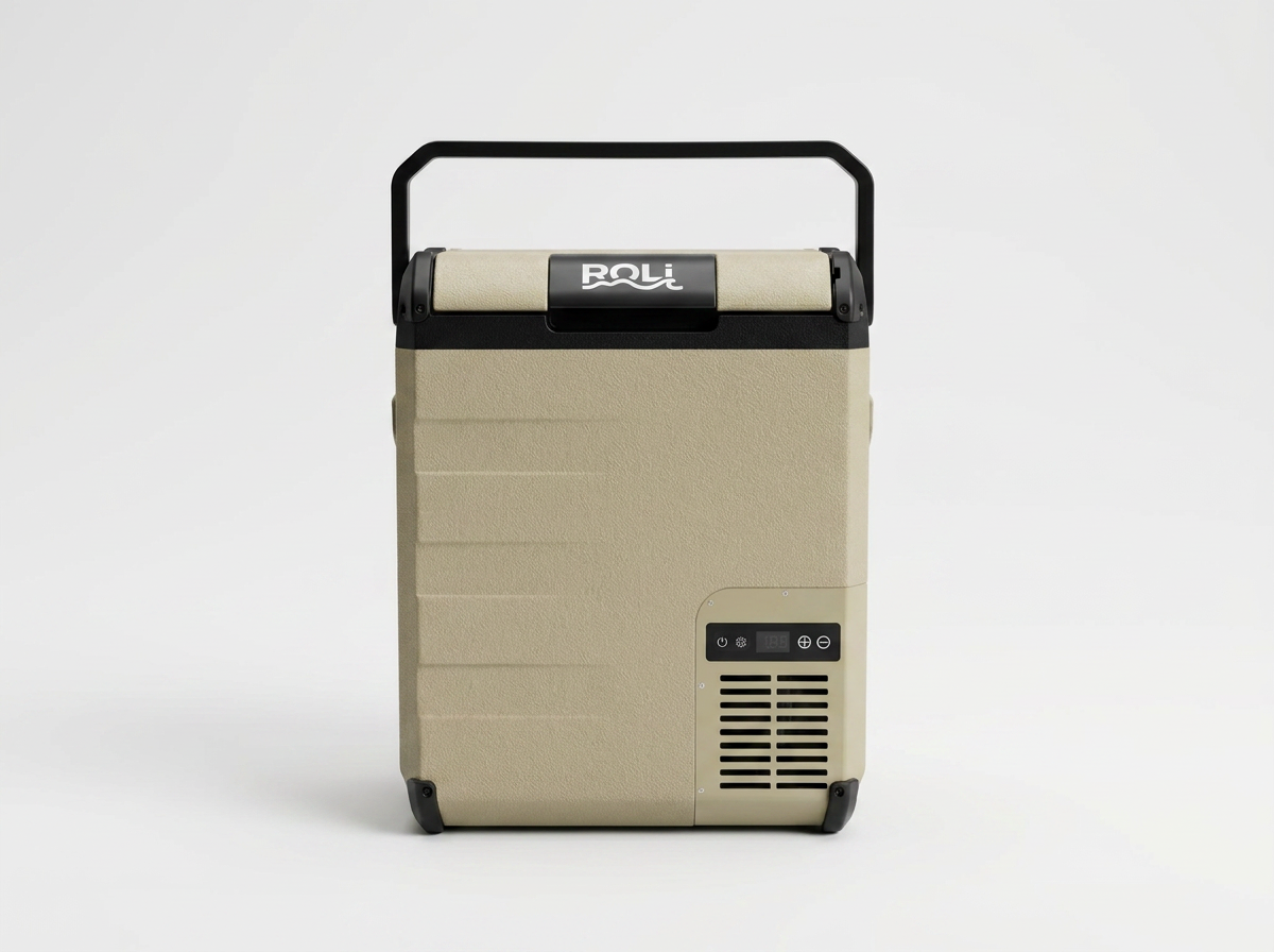 ROLi Roam 23L portable fridge, front view
