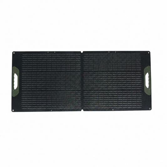 ROLi Solar 100W foldable solar panel, unfolded horizontally