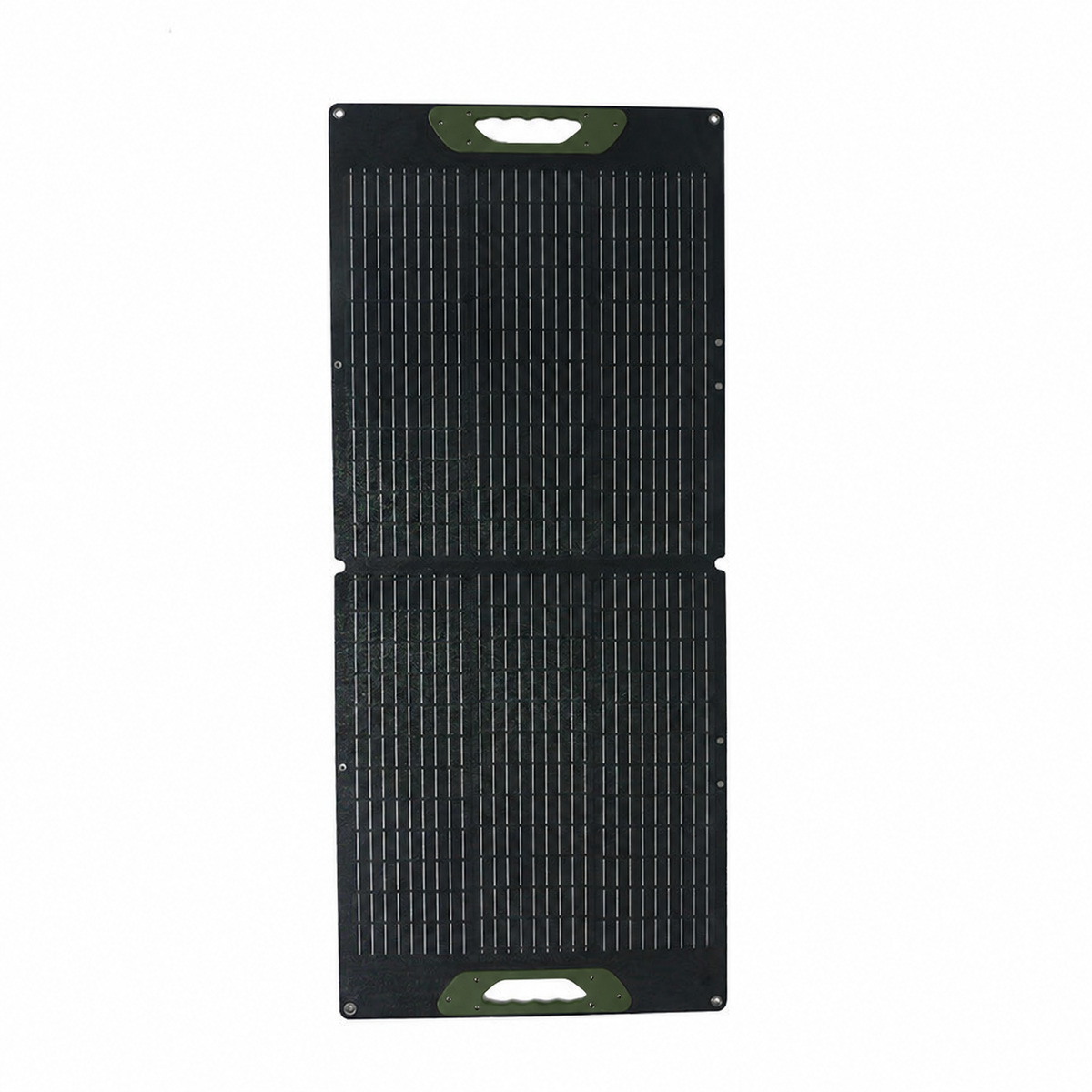 ROLi Solar 100W foldable solar panel, unfolded vertically
